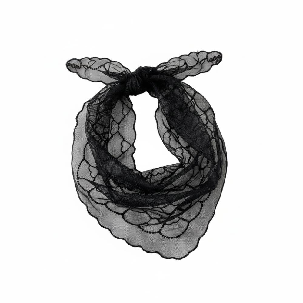 Vintage Lace Flower Hair Scarf Cute Sweet Headscarf Casual Headband  Photography