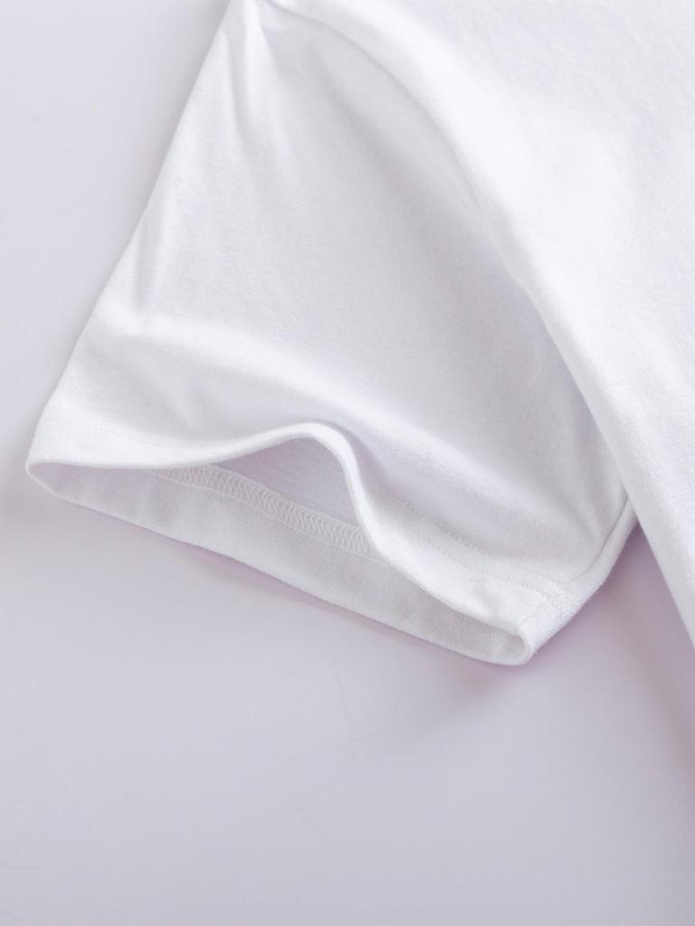 Женский рождественский топ с коротким рукавом и круглым вырезом