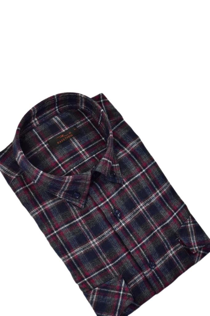 Men's Plus Size Plus Size Shirt Men's Cotton Winter Double Pocket Flap Color Shirt