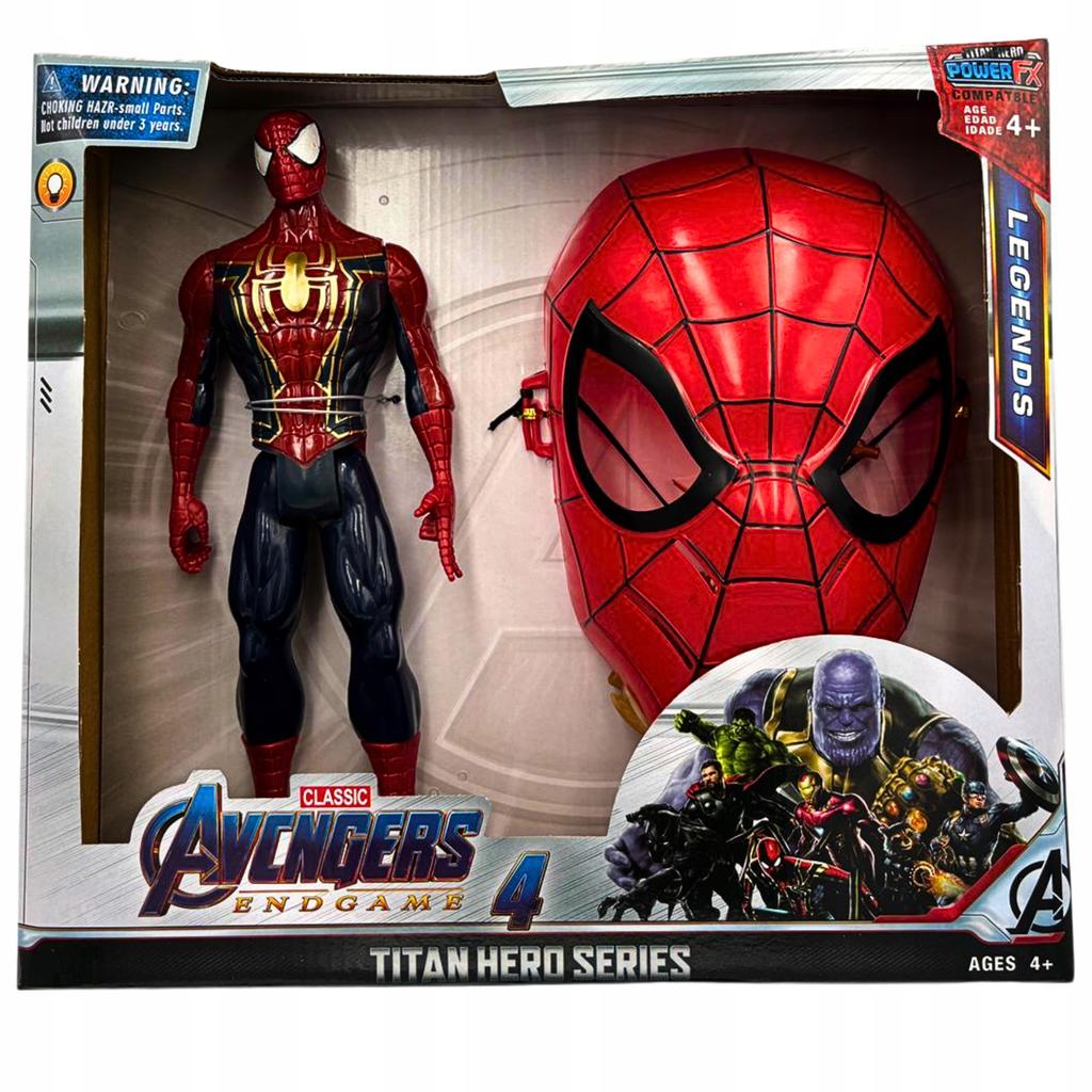 Spiderman Figure Set With Mask Kids Toy Marvel + 3D Mask