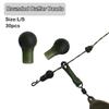 30x Carp Fishing Rounded Buffer Sleeve Beads Size S/L For Carp Fihsing Hair Chod Helicopter Ronnie Rigs Tackle Accessories