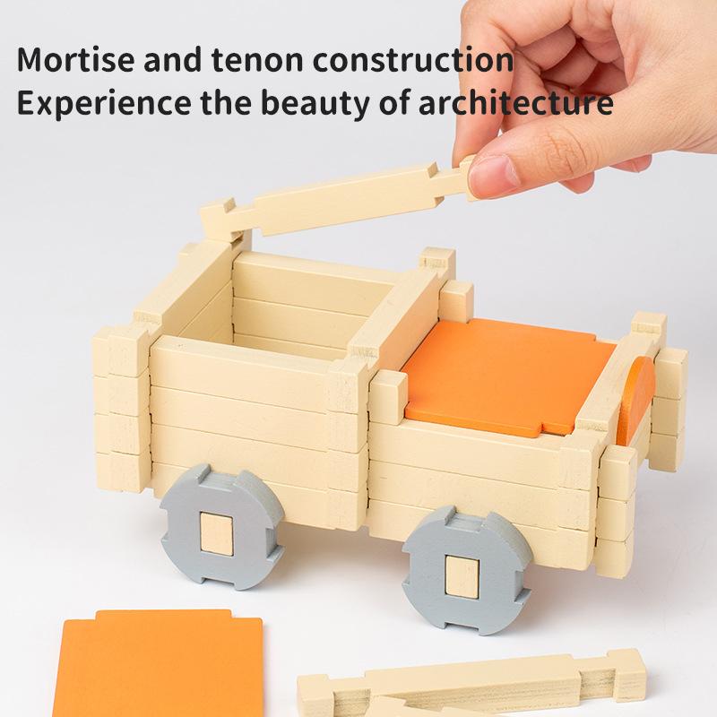 Деревянный строительный блок Городской вид на улицу Дом DIY Архитектура Строительные блоки Игрушки Наборы Украшения для дома Игрушки для укладки Подарки