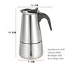Stainless Steel Coffee Pot Espresso Mocha Pot With Small Electric Stove Portable Household Coffee Utensil Set