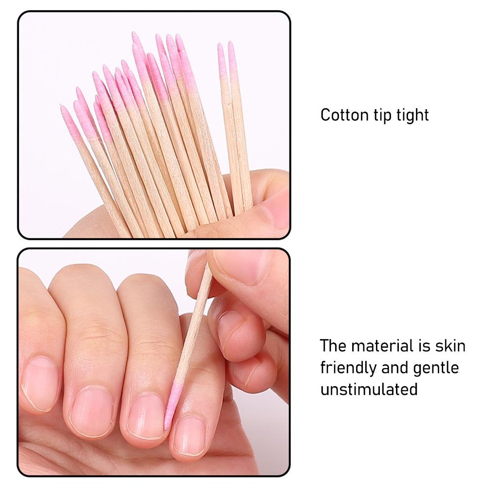 10 Bags Wooden Stick Body Double Pointed Cotton Swabs Electronic Equipment Gap Dust Removal
