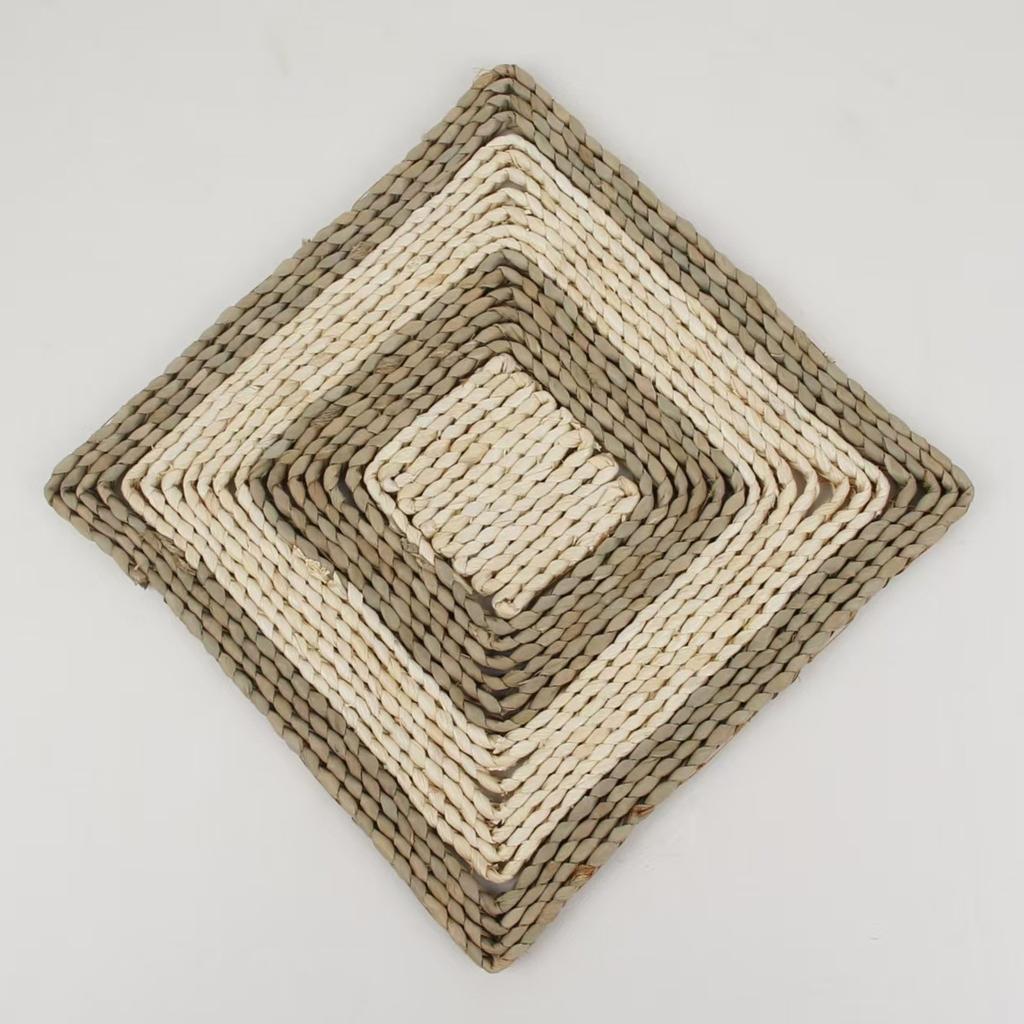 Handwoven Straw Wall Decor Hanging Ornament