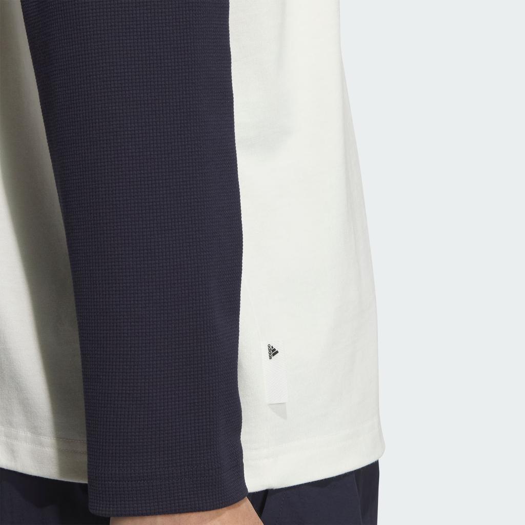 Adidas Повседневная футболка с длинным рукавом и небольшим логотипом, вышитая в стиле пэчворк, мужские топы Legend-Ink-Blue JI6851