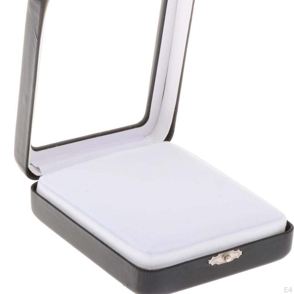 Коробка для демонстрации бриллиантов с прозрачной крышкой. Хранение ювелирных изделий для выставок и ярмарок.