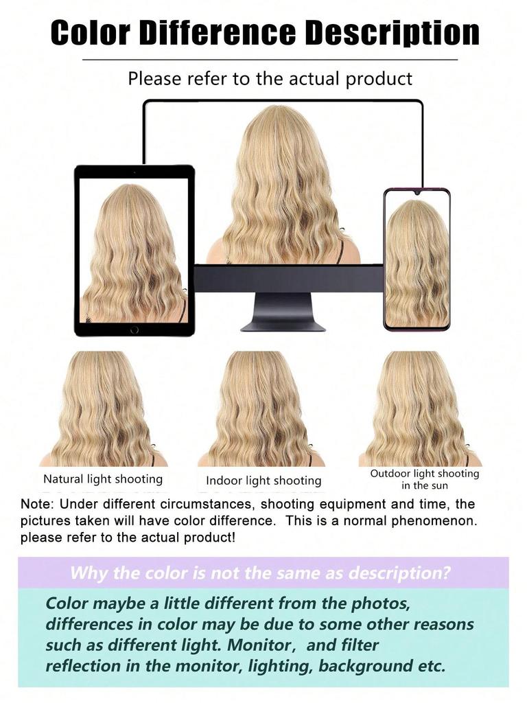 14-дюймовые льняные парики длиной до плеч с золотистой волной для женщин и девочек, вечеринок, хэллоуина, рождественских музыкальных фестивалей и повседневного использования