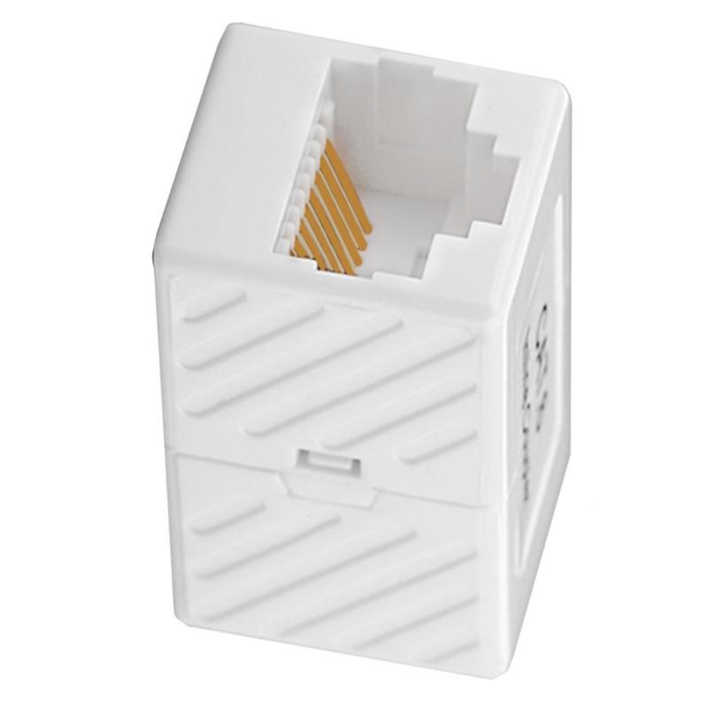 Сетевой разъем RJ45 Cat6 Cat6A Удлинитель Ethernet-кабеля Встроенный соединитель для домашнего офиса Для нескольких устройств