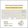 Y-FRUITFUL K840 84-клавишная механическая клавиатура со съемными прозрачными колпачками