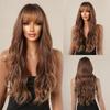 Длинные волнистые синтетические парики, платиновая блондинка, парики с омбре для женщин, парики для косплея, термостойкие