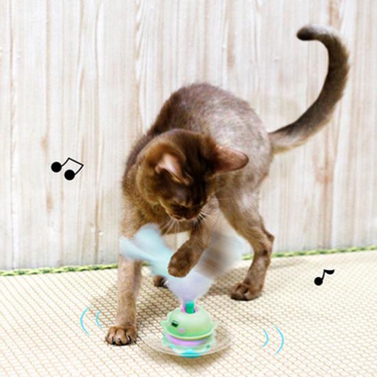 Интерактивная игрушка для кошек Автоматически вращающаяся электрическая игрушка для котят Перезаряжаемые игрушки для игры в помещении и на улице для снятия тревоги