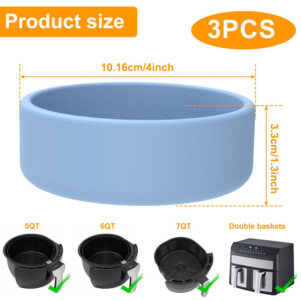3/4 шт. Форма для яиц для аэрофритюрницы, силиконовые рамекины с антипригарным покрытием, форма для выпечки, чашки для пашотницы для яиц для аэрофритюрницы, кухонные аксессуары для выпечки и приготовления пищи