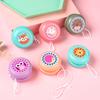 Kids Yoyo Toy with String Colorful Cartoon Trick Yoyo Responsive Ball Reflexing Auto Return Wooden Yoyo Spinning Toy Responsive Yoyo