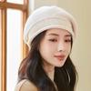Stretchy Fleece Beanie Hat Knitted Ladies Cap Winter Warm Women's Beret Cap  for Autumn and Winter