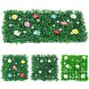 DIY Simulation Flower Plant Sheet Eternal Life Artificial Grass Backdrop Wall  Home Garden Fence