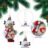 Рождественский кулон Санта-Клаус Снеговик в форме лося Рождественская елка подвесное украшение для праздничных украшений дома