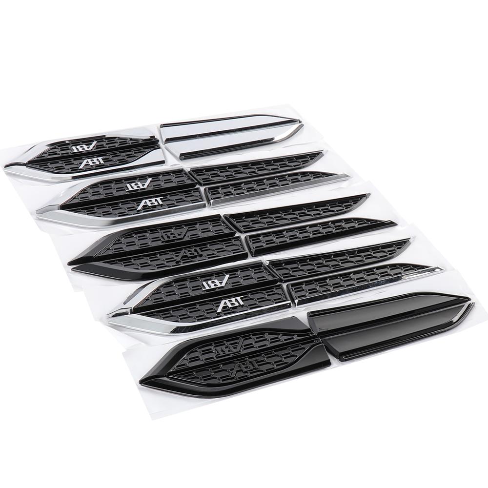 Car Sline S5 RS 5 ABT Badge Body Fender Side Wing Sticker For S1 S Line A3 A1 A4 A6 B8 A5 B7 C7 A7 A8 B9 B6 C6 Q3 Q5 Q7 RS5 RS 2x