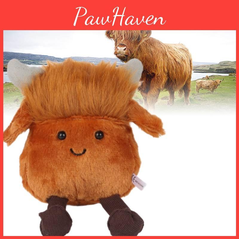 Плюшевая игрушка теленок Кэри, мультяшное животное, мягкая кукла, украшение комнаты, подарок детям