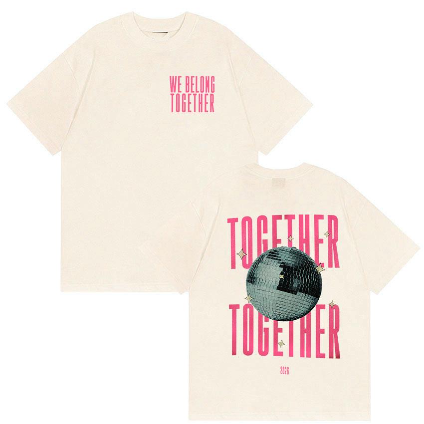 Футболка Harry Styles We Belong Together Унисекс Одежда Высококачественная Винтажная Футболка 2062 Лето Новая Футболка с Коротким Рукавом