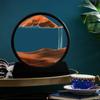 3D Moving Sand Clock Hourglass Ornament Nordic Home Decor Flowing Sand Painting Moving Sand Picture Hourglass Office Table Decor