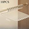 [Durable Pants Hanger] 10pcs Durable Metal Space-saving Goose Z-shaped Pants Hanger,Multi-functional Pant Storage Hou