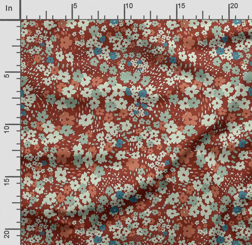 Soimoi Цветочный принт, хлопковый батист, ткань для квилтинга, продаваемая во дворе, хлопчатобумажная ткань средней плотности шириной 42 дюйма,