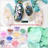 Новый дизайн ногтей ультратонкий 12 цветов Shell Pieces Thin Abalone Crush разноцветные осколки Nail Patc