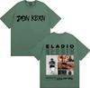 Rapper Eladio Carrion 2025 Trendy Album Double Sided Print ONeck Tshirt Mens Hip Hop Tshirt Loose Oversized Y2K Tee Streetwear