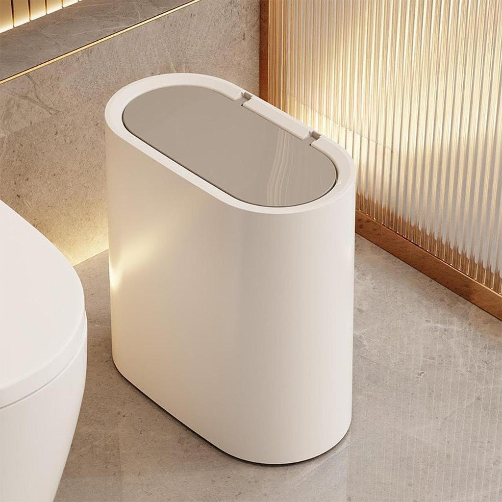 Скандинавская мусорная корзина Простая емкость для мусора Узкая мусорка Ванная комната