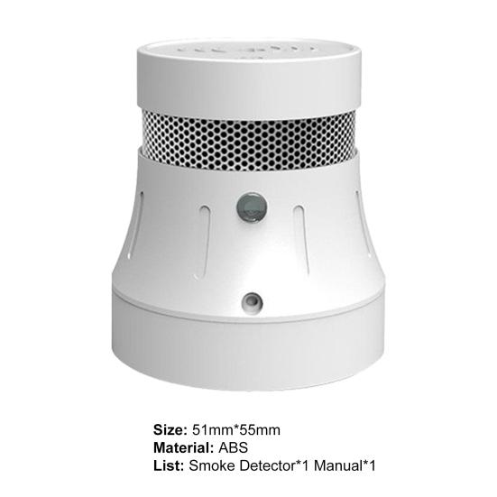 Smoke Detector High Mini Wireless Fire Sensitivity Loud Detector Home Security for Living