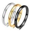 Минималистичное кольцо на хвост из вольфрамовой стали шириной 2 мм Элегантные парные кольца Модное обручальное кольцо