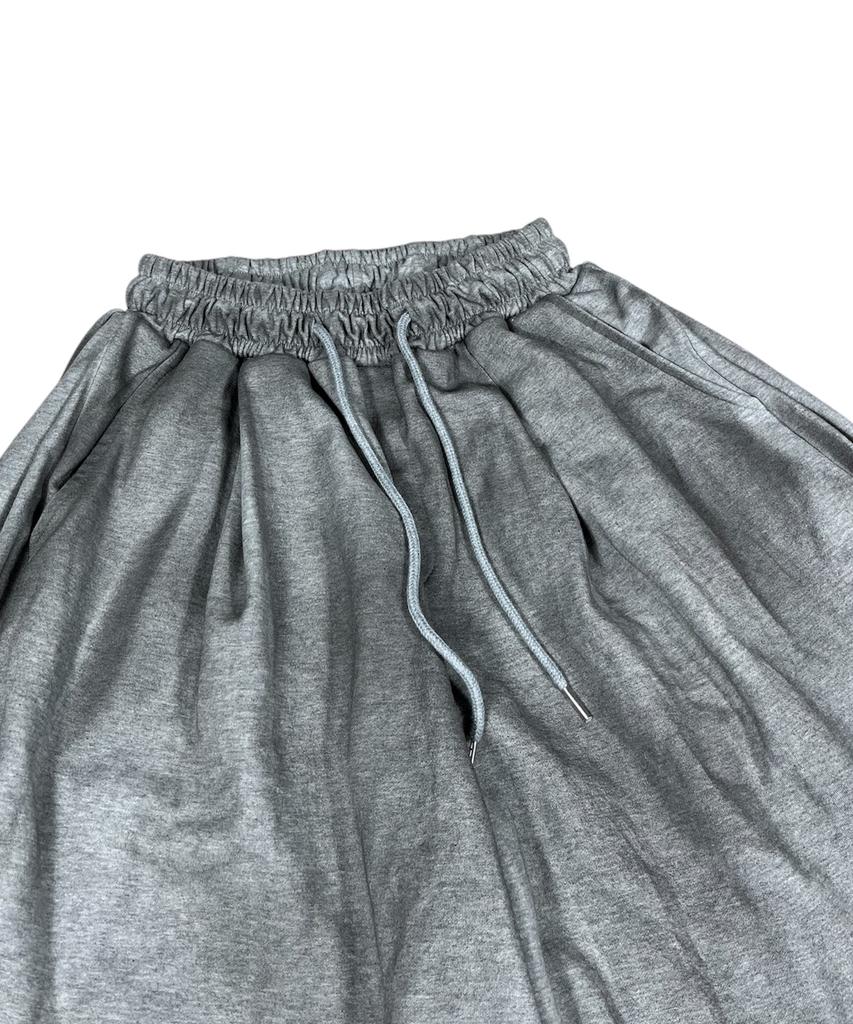 SK8ER ROCK Painting Cross Bermuda Shorts ((Melange Gray))