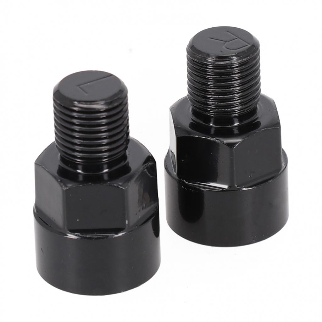 Адаптер для педалей велосипеда из алюминиевого сплава для шатунов 1/2 дюйма и педалей 14 мм, черный