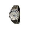 Casio Часы Custom Collection, кварцевый механизм, ремешок из нержавеющей стали, мужские часы, белый циферблат GA-2100-7A7(Watch3--)