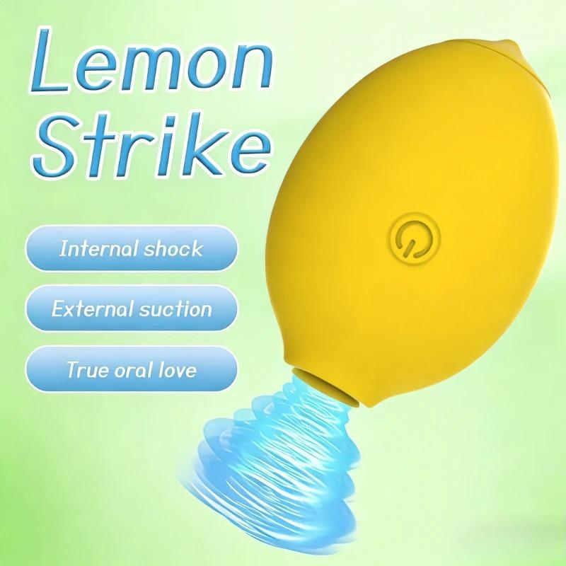Powerful Lemon Sucking Vibrator for Women Thrusting Sucker Vagina Massager G Spot Stimulator Nipple Clitoris for Female Couple