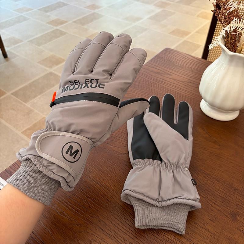 Warm Waterproof Ski Gloves Men Women Fleece Lined Touchscreen Non-Slip Winter Outdoor Cycling