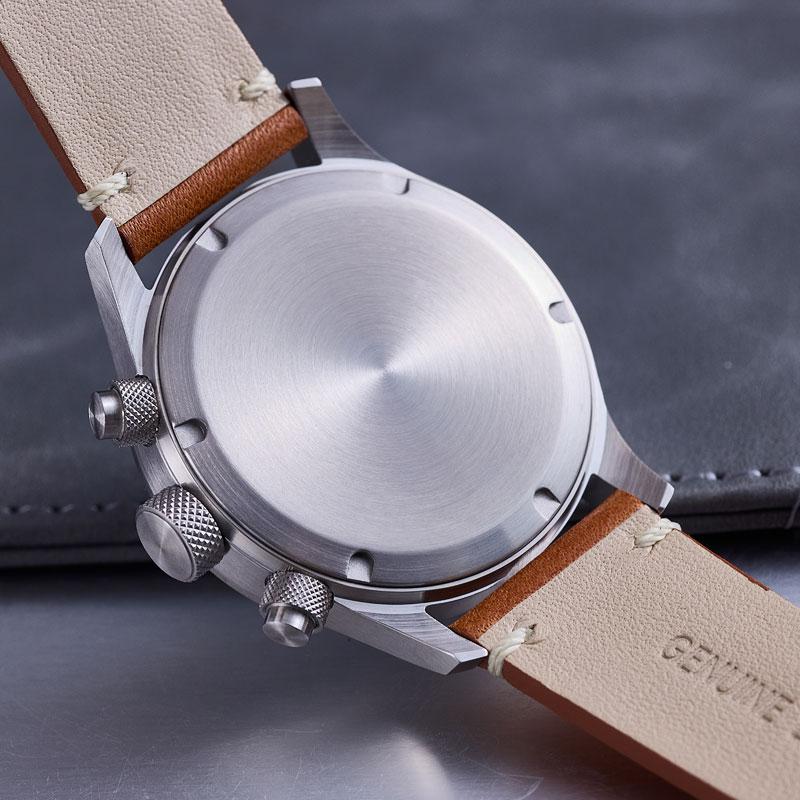 Milifortic Retro Quartz Watches for Man R086 C3 Luminous Stainless Steel 100ATM Sapphire Crystal 39MM Chronograph Watch