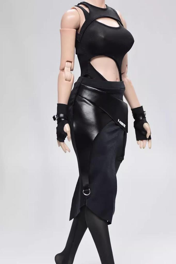 [TOYBARJAPAN] Фигурка в масштабе 1/6 GS Style, совместимая с телом TBLeague, Функциональная юбка в стиле кожи, Колготки, Купальник, Рукава и Воротник