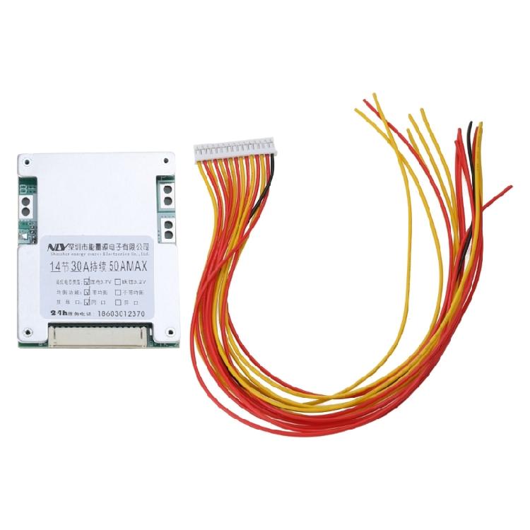Аккумулятор для платы защиты с балансировкой 14S 48V 30A BMS- плата PCB для дома