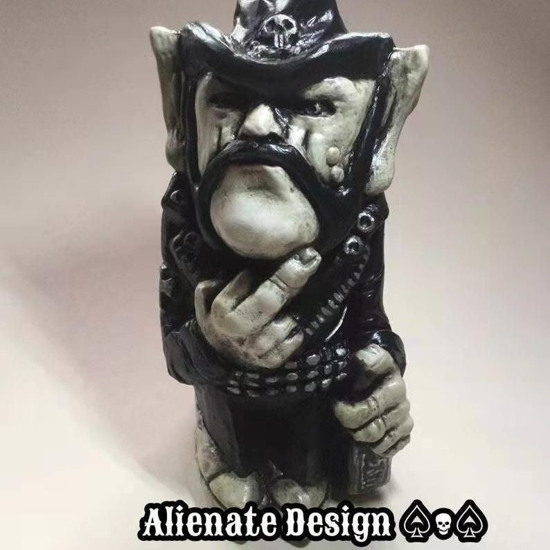 Поза среднего пальца Ковбой Музыкант Смола Мастерство Садовое украшение Для подарка на вечеринку и домашней экспозиции