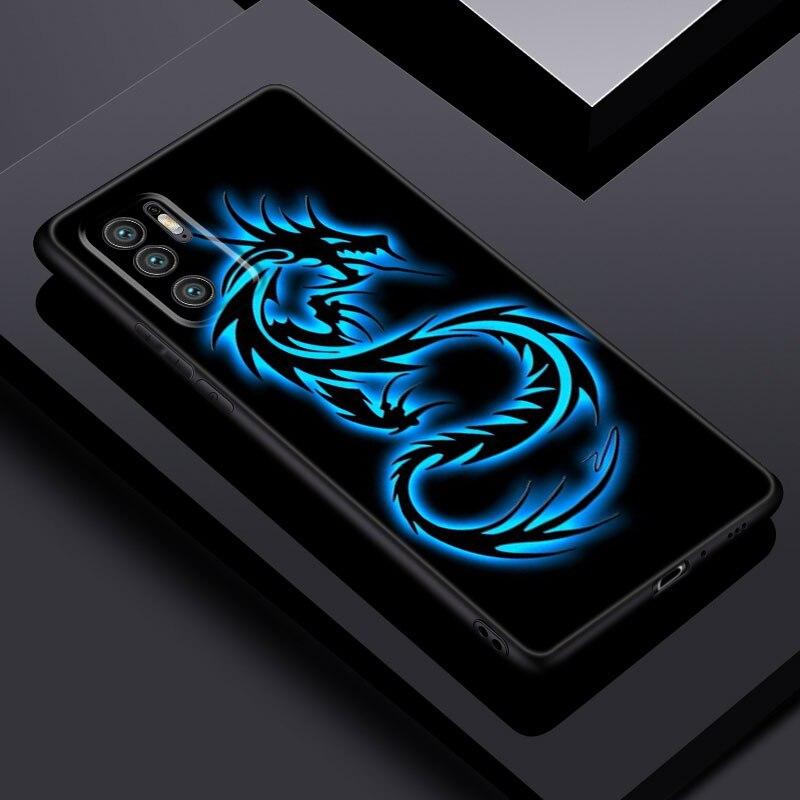 Чехол для телефона с мультяшным драконом для Xiaomi Redmi Note 11 10 9 8 Pro 11T 5G 10T 10S 9S 9T 9i 9C 9A 8T мягкий черный чехол из ТПУ Coque Funda
