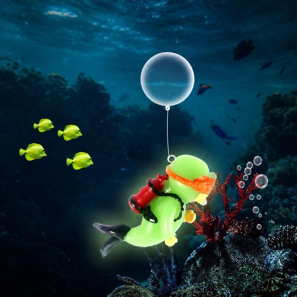 Resin Fish Tank Decoration Glow In The Dark Aquarium Decoration Floating Decor Ball Fish Tank