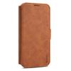 DENIOR B06 For iPhone 16 Pro Case Magnetic Detachable Wallet Stand Leather+TPU Phone Cover