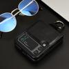 Anti -Glare Comfortable Leather Case For Samsung Galaxy Z Flip 4 5g Flip4 Flip3 Flip 3 Finger Ring Phone Accessories Cover
