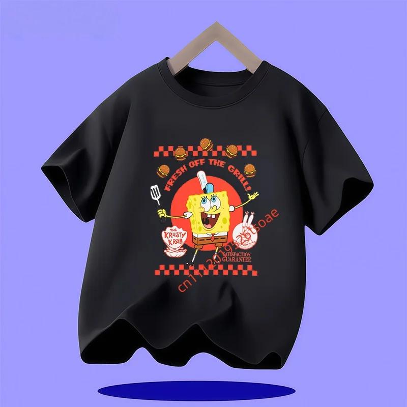 New SpongeBob SquarePants Childrens TShirt Casual Daily Comfortable Breathable for Boys and Girls