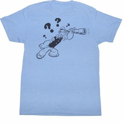 Popeye Whad Light Blue Heather Adult T-Shirt