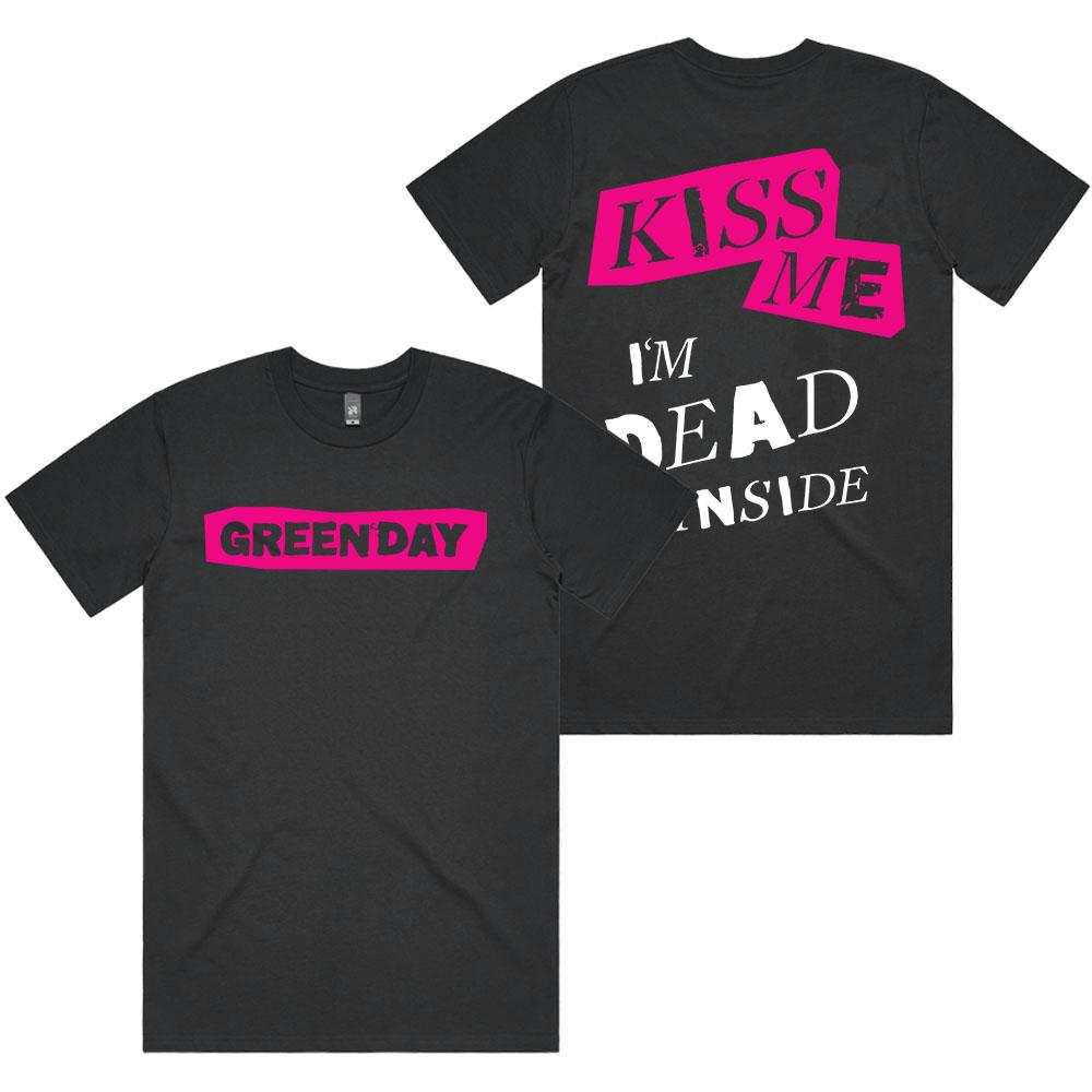 Kiss Me I'm Dead T-Shirt Green Day Saviors Album Graphic Tshirts Short Sleeve Cotton Unisex Streetwear Hip Hop T Shirt Print