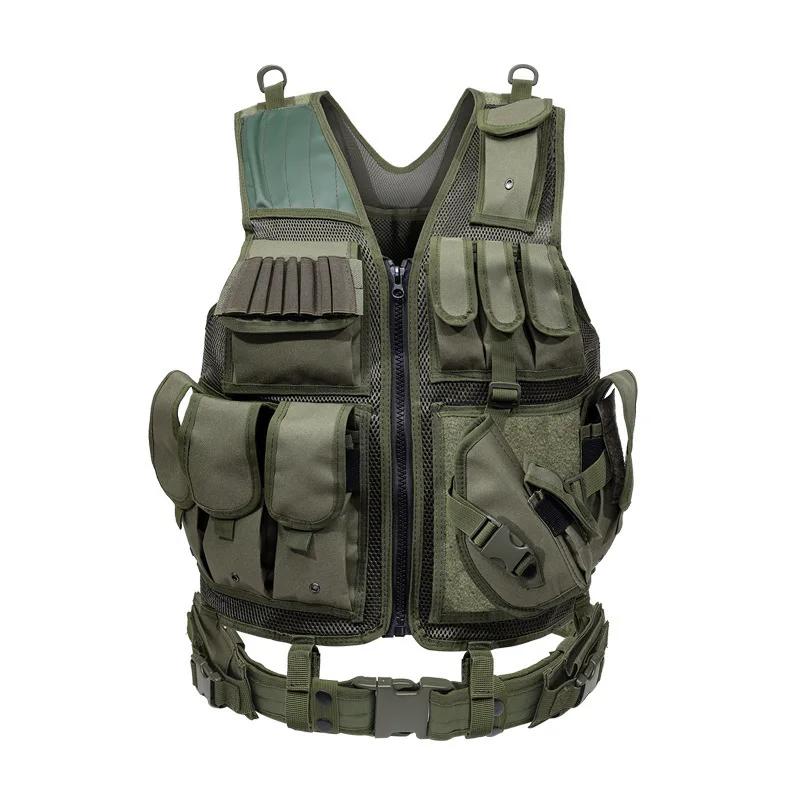 Регулируемый тактический жилет Molle, боевая бронежилетная жилетка, жилеты для охраны, охоты, армейский, для улицы, CS, War Game, Airsoft, тренировочная куртка