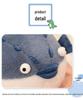 Плюшевая круглая игрушка-крокодил и рыба-фугу - Кукла и подушка для детей